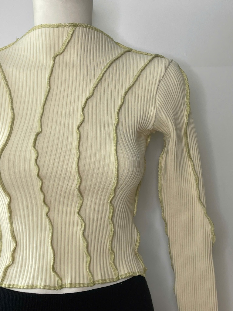 KERNE.MILK-LONG SLEEVES TOP