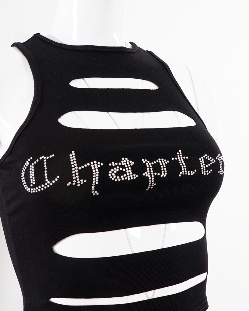 UNKNOWN-SLEEVELESS TOP (TANKTOP/TUBE TOP)