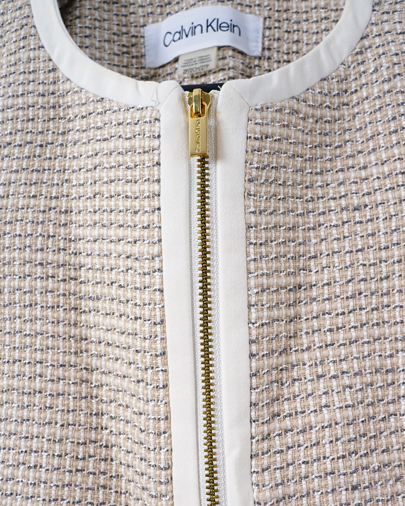 CALVIN KLEIN-CROPPED JACKET