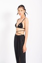 KHAAR.WORLD-BLACK SCRAPS BRALETTE