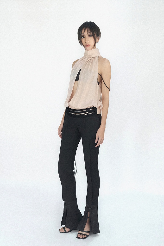 KHAAR.WORLD-FLARE PANTS