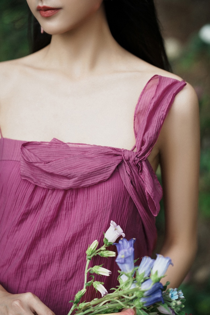 XÉO XỌ-BOWLINE DRESS (CACTUS FLOWER) (S)