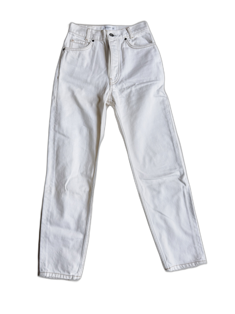 MANGO-HIGH-RISE JEANS