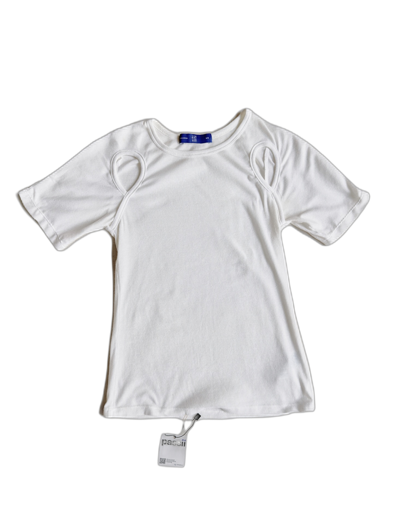 THE BLUE T SHIRT-SHORT SLEEVES TOP