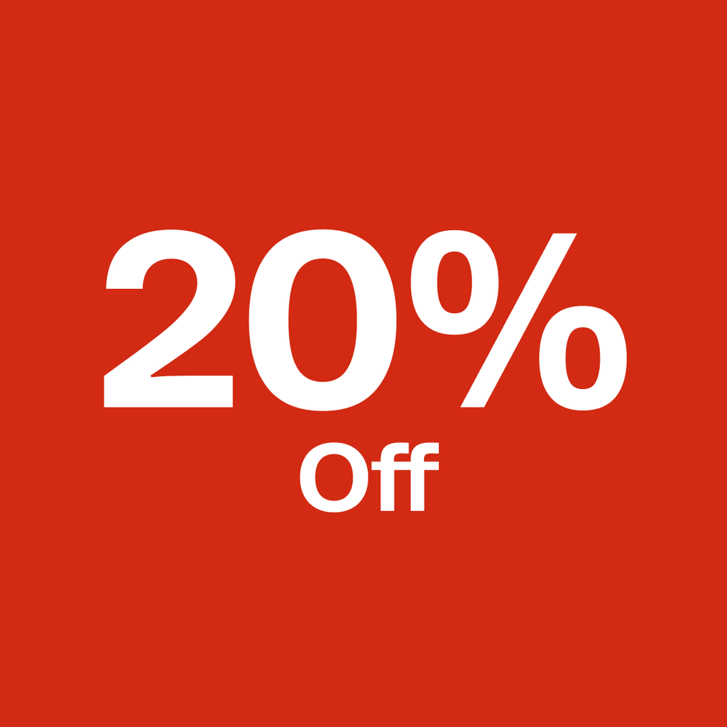 20% on specific products