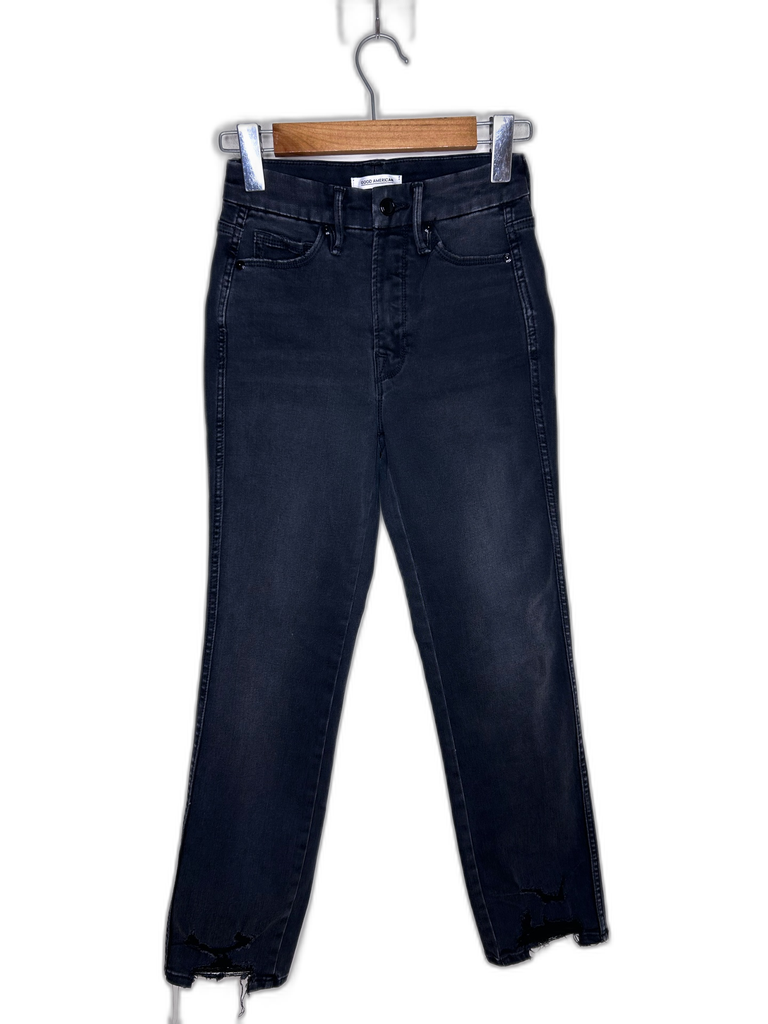 GOOD AMERICAN-STRAIGHT-FIT JEANS