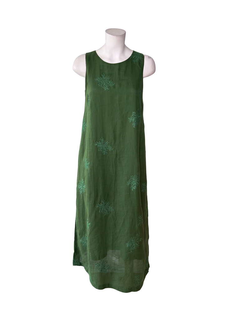 CÁ TRÍCH MÀU XANH-MAXI DRESS