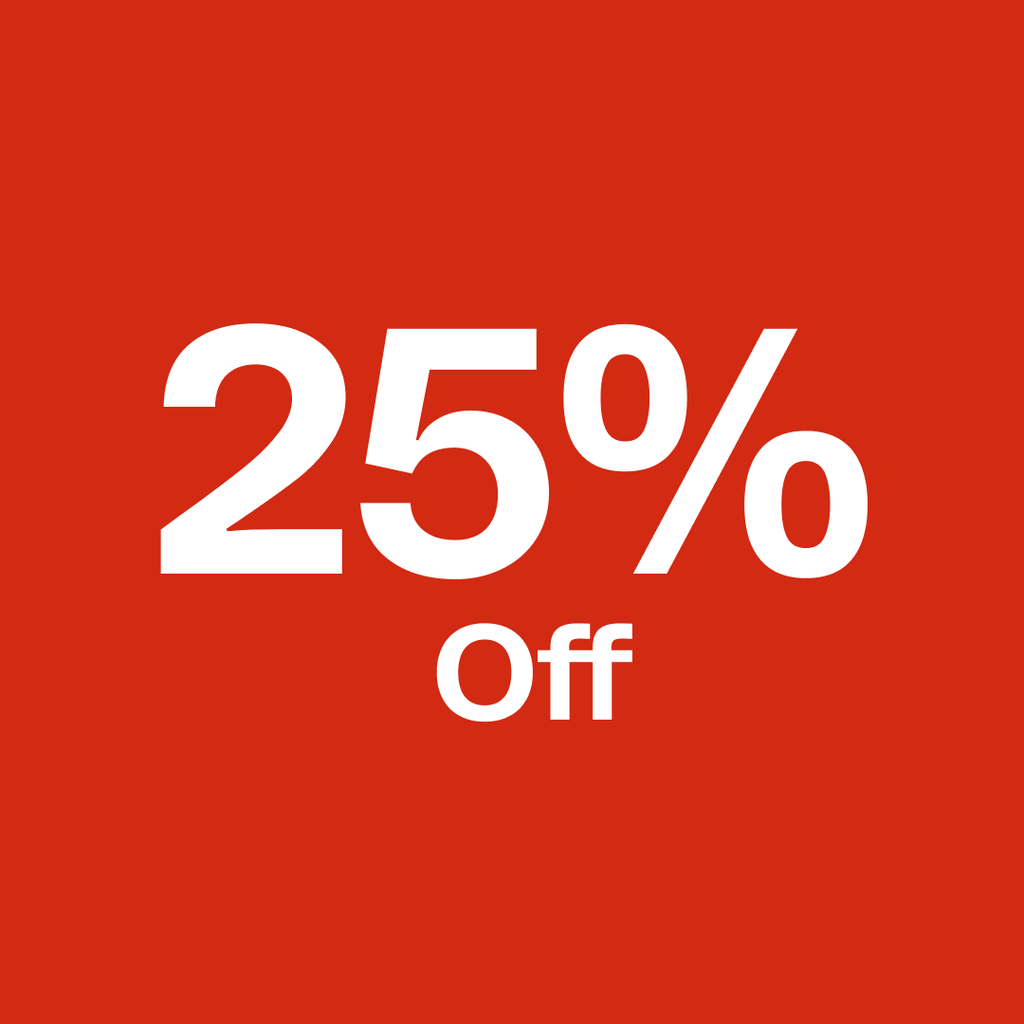 25% on specific products