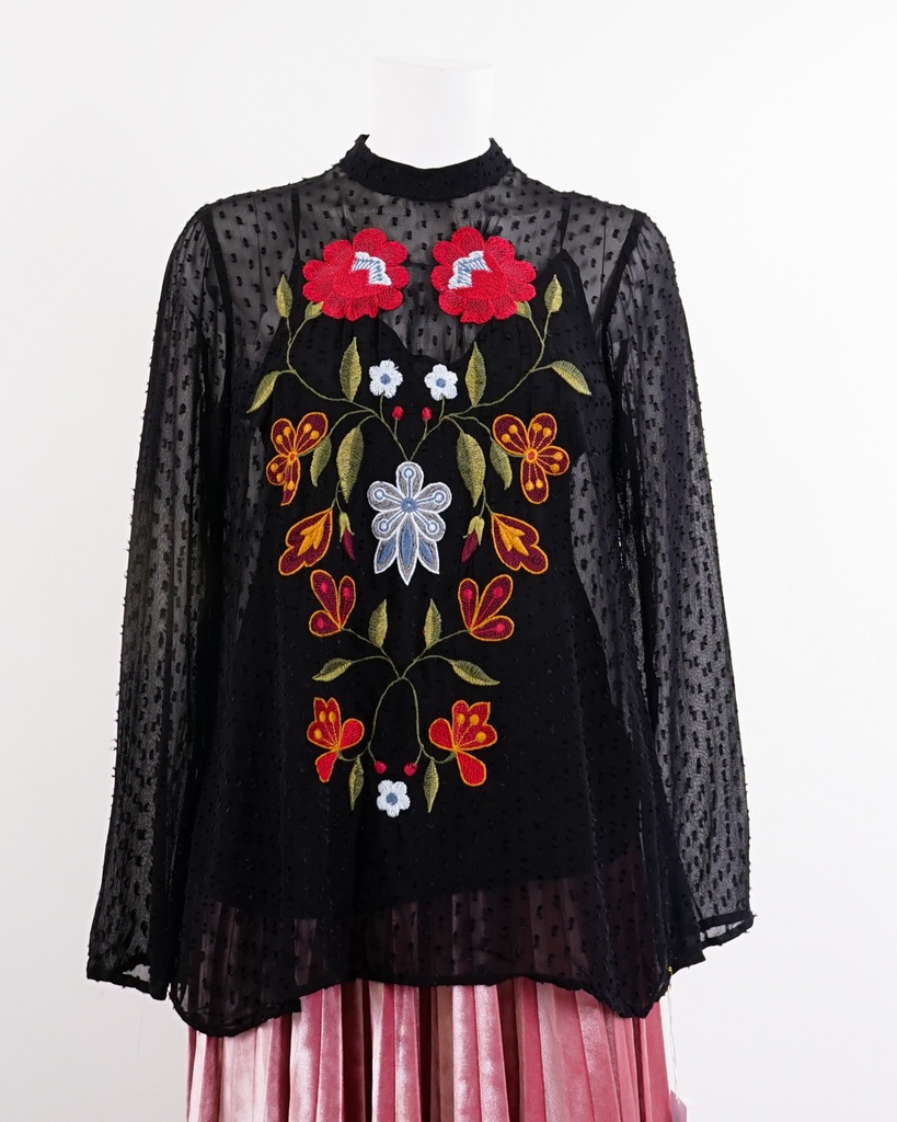 ZARA WOMAN-LONG_SLEEVES TOP