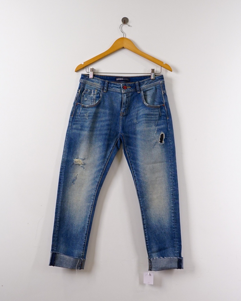 ZARA BASIC-MID RISE JEANS