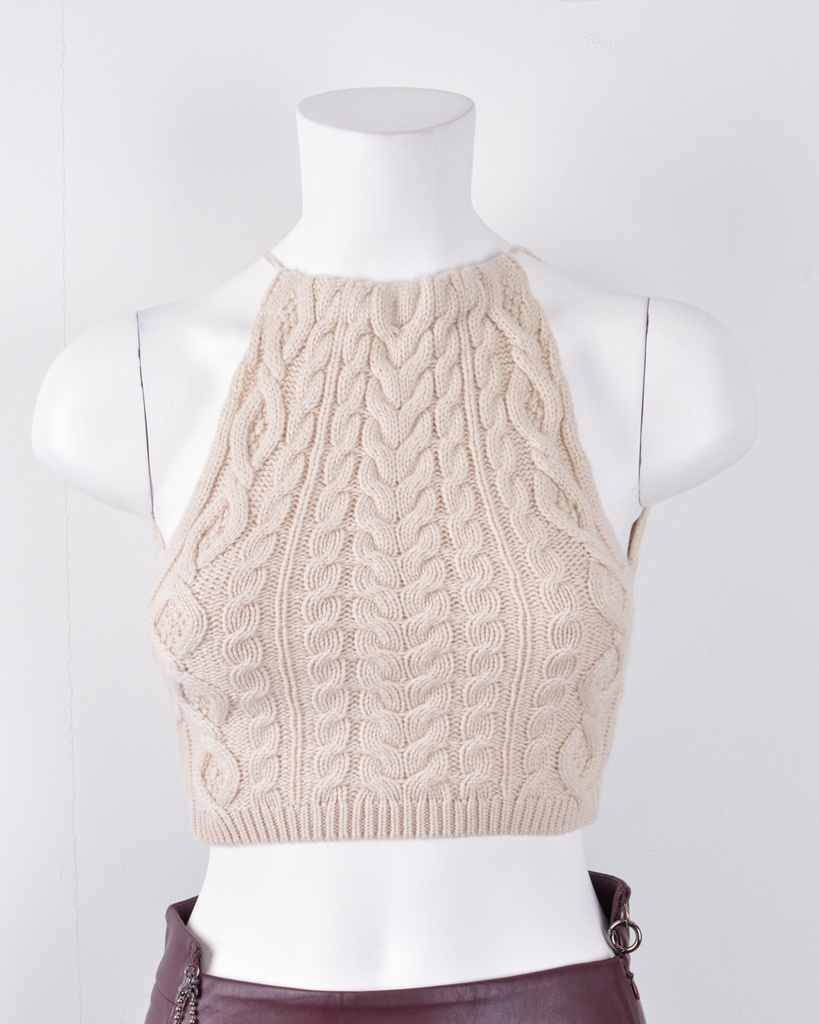 GUIZIO-KNITWEAR CROPTOP