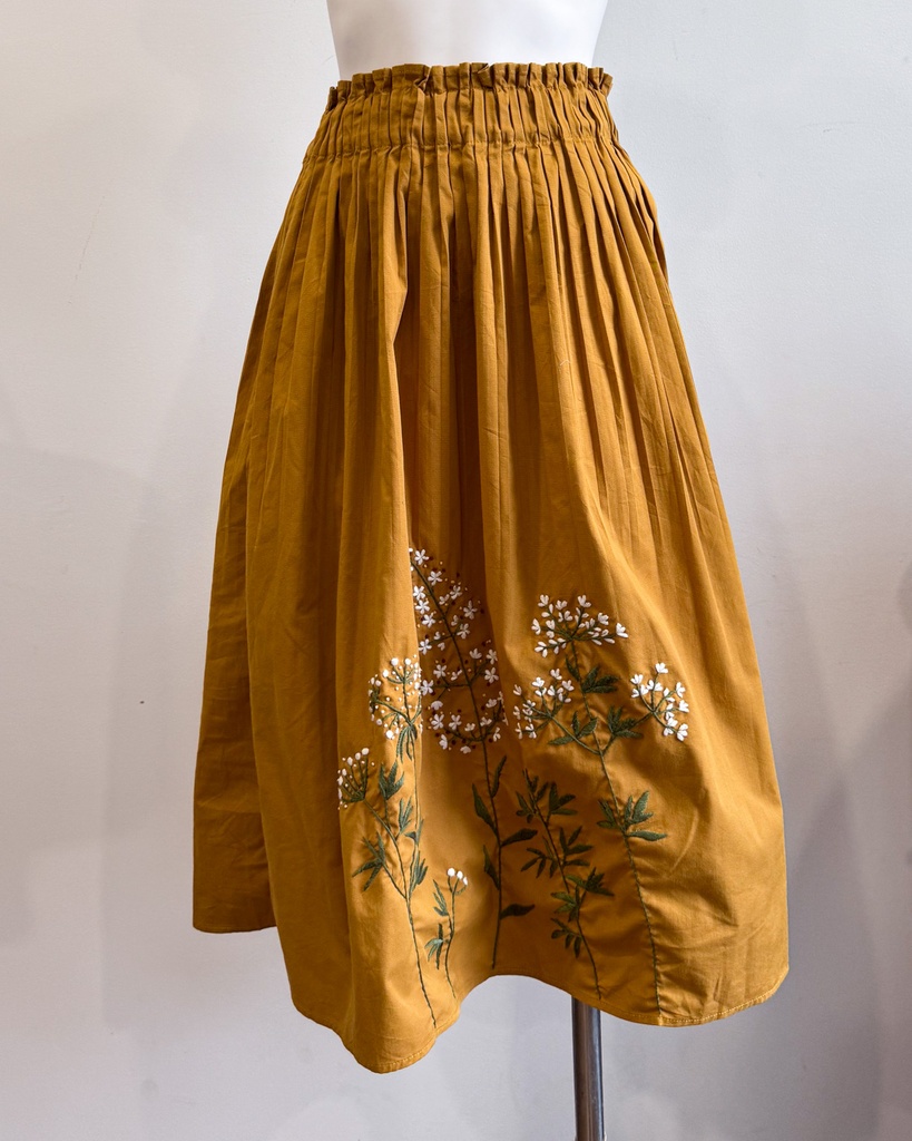 PINK ADOBE-MIDI SKIRT