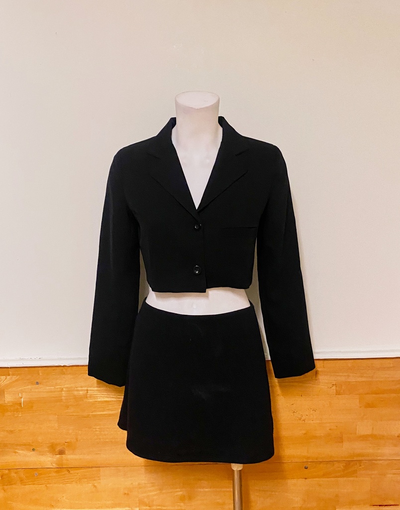 PIVOT-BLAZER CROPPED JACKET