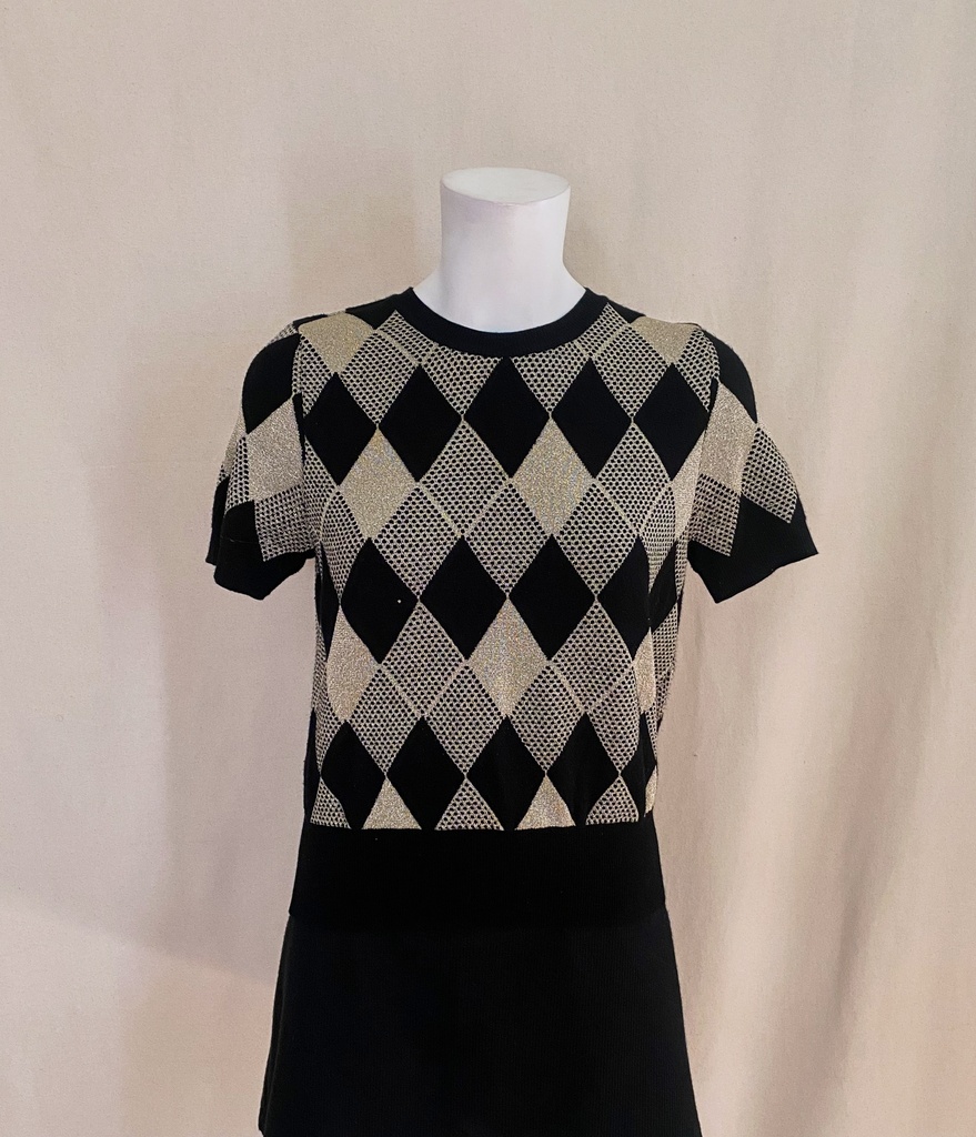 ZARA KNIT-SHORT SLEEVES TOP