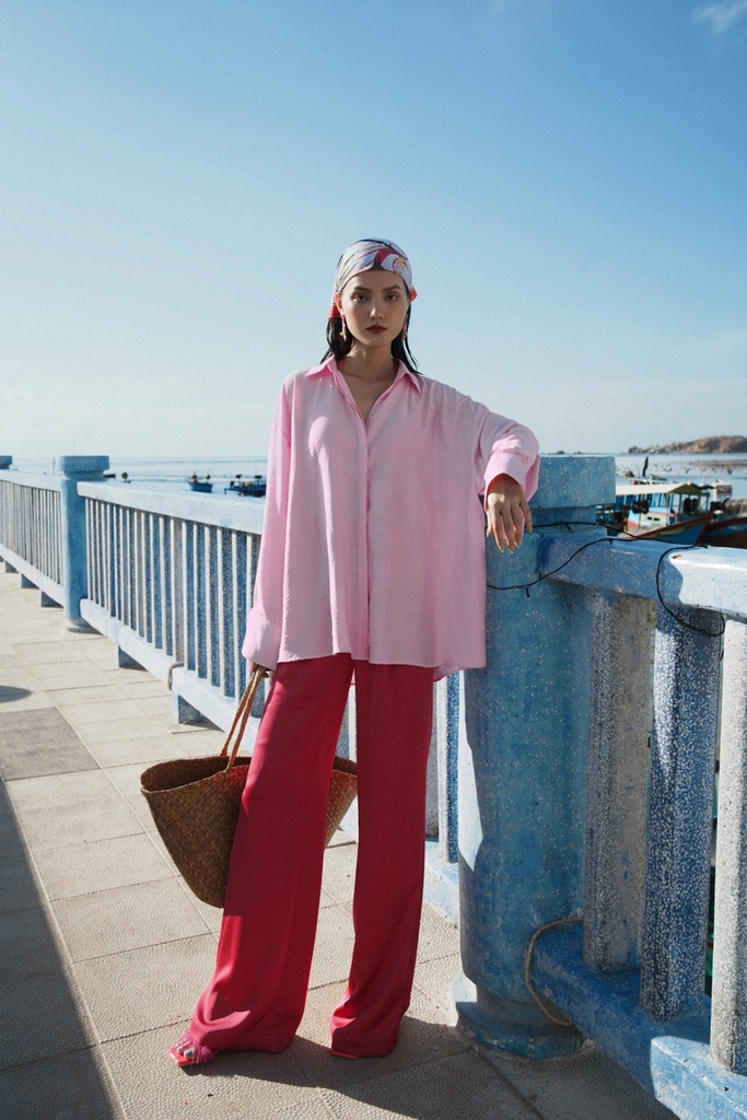 XÉO XỌ- ANNIE SHIRT (FUSHIA PURPLE) (M)