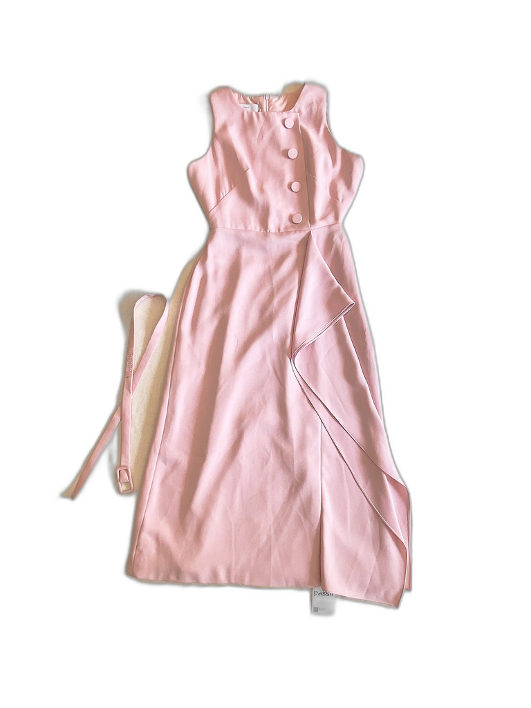 WHITEPLAN-MIDI DRESS